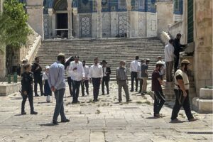 Fanatic Jews continue to openly perform religious rituals during their raids on Al-Aqsa Mosque, Jerusalem on June 24, 2024