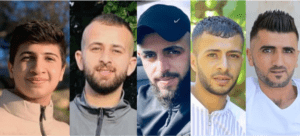 5 West Bank Palestinians killed Tuesday, Nov 19, by Israeli forces.