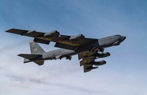 The B-52 is a long-range bomber capable of dropping or launching a vast array of weapons in the U.S. inventory. 