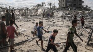 The Israeli air force bombed a tent encampment in Al-Mawasi camp near south Gaza's Khan Younis, a so-called ‘safe zone,’ killing two children – Jawad and Sareen – on 1 December. The children's mother and a sibling were also injured in the attack, according to medics.