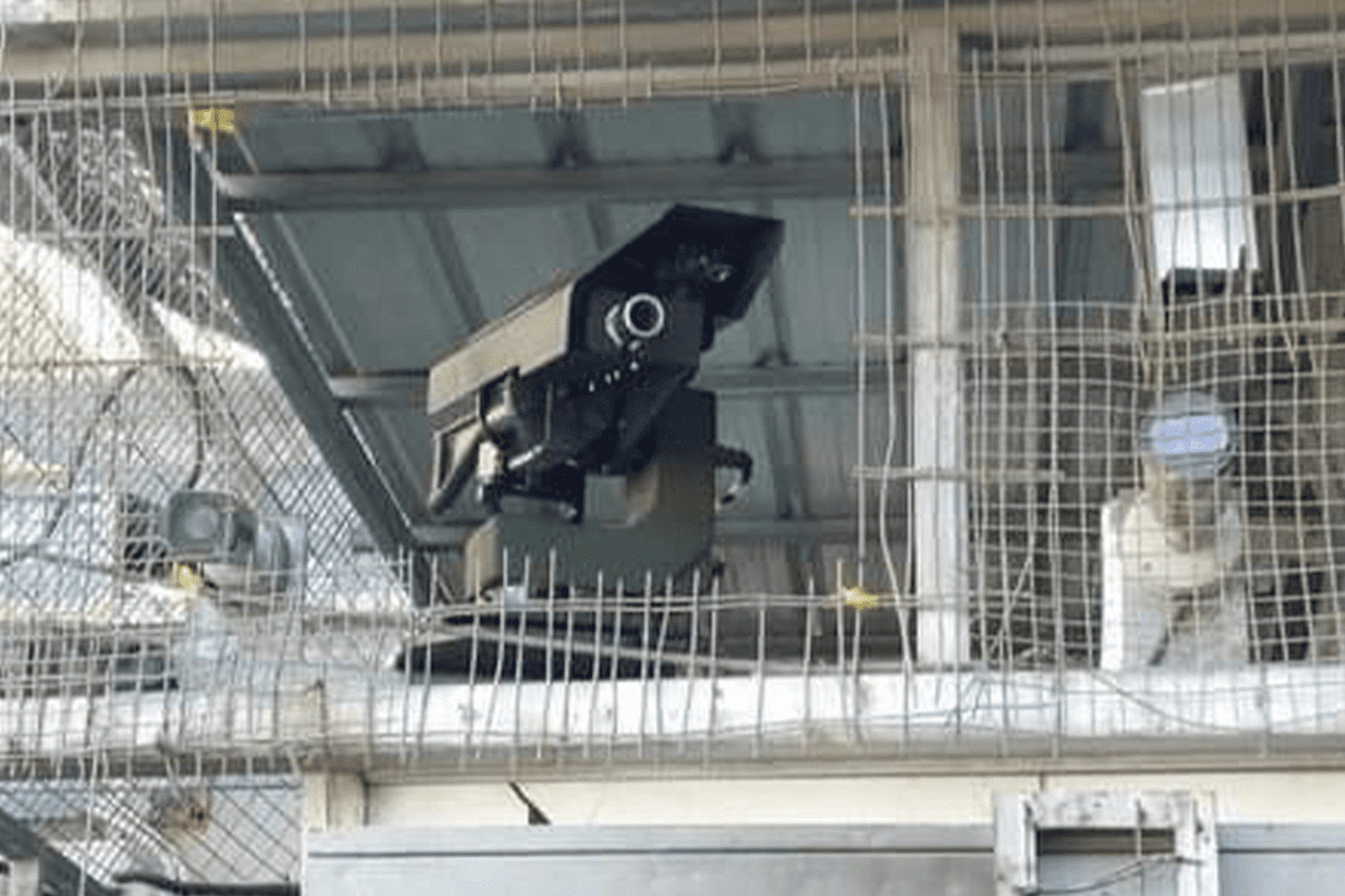 AI-controlled machine gun at a checkpoint in the occupied West Bank