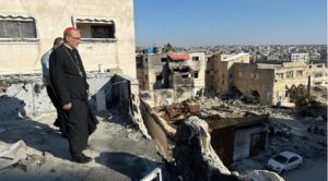 Cardinal Pizzaballa's visit to Gaza in May, 2024.