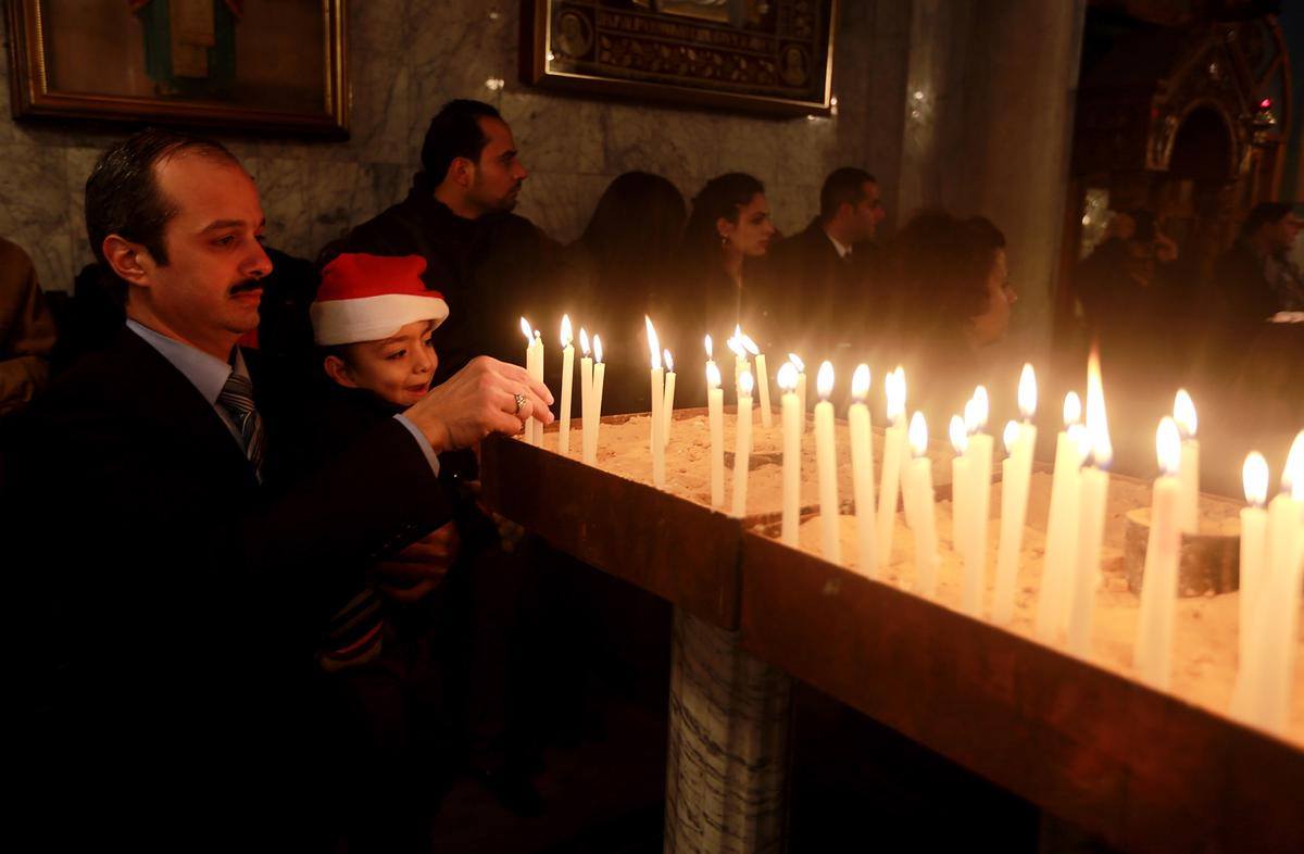 Palestinian Christians in Gaza celebrate Christmas - in more peaceful times (2021)