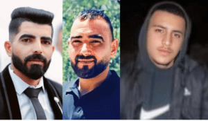  Karam Hatem Mohammed Abu Ara, 38, Mohamed Samih Kamel Ghanem, 35, and Omar Hussam Yaqoub Shuwaiki, 17