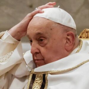 Pope Francis in St. Peter’s Basilica at the Vatican, on January 06, 2025