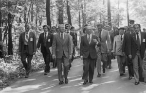 Jimmy Carter and Menachem Begin at Camp David in September 1978.