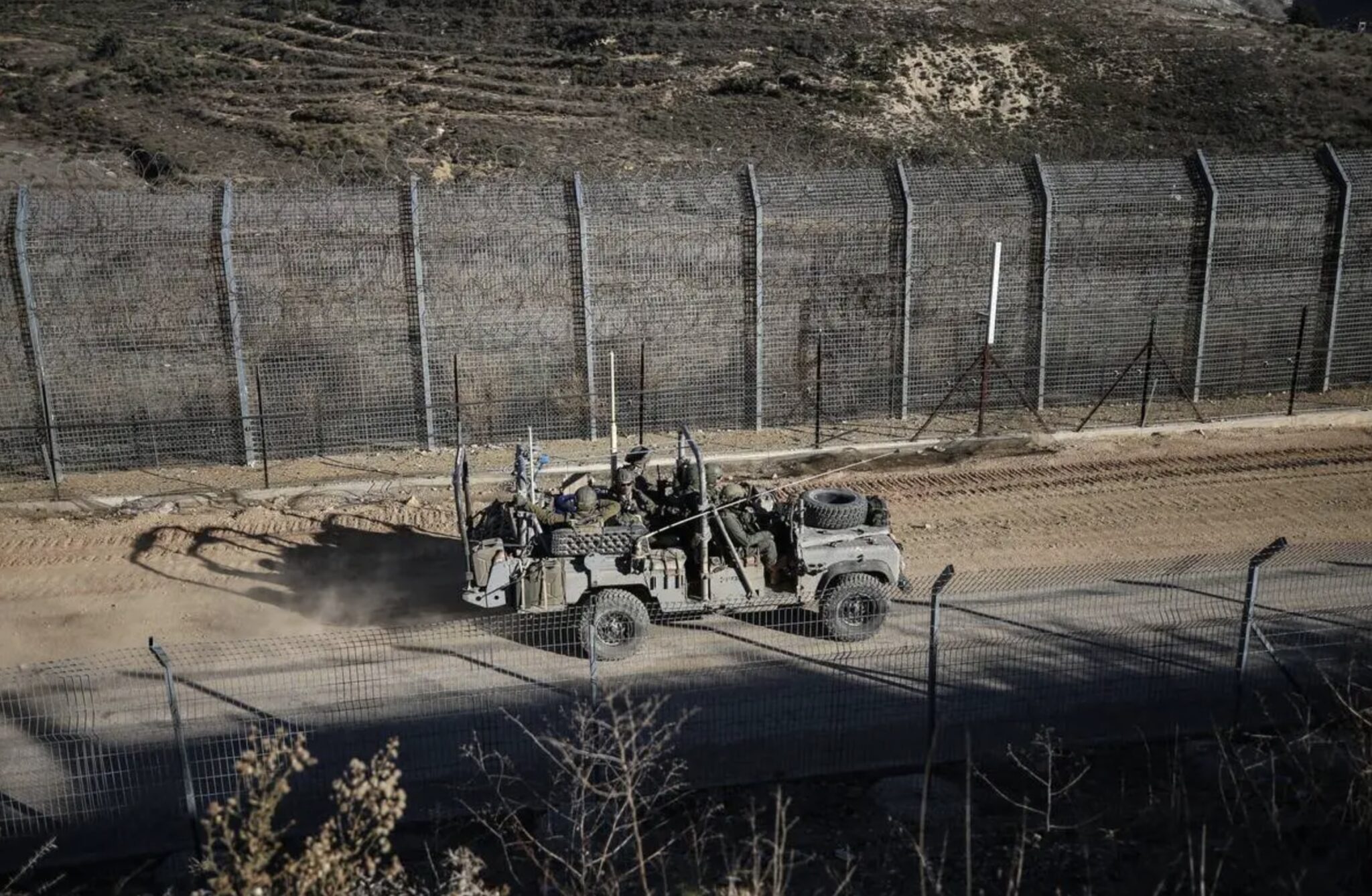 Military mobility of Israeli army continues on the Syrian-Israeli border in the Majdal Shams region of Golan Heights in Syria on December 19, 2024.
