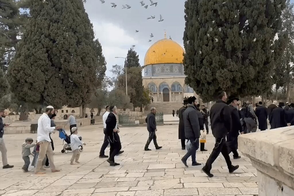 A group of illegal Israeli settlers stormed the Al-Aqsa Mosque complex in the occupied East Jerusalem on December 26, 2024.