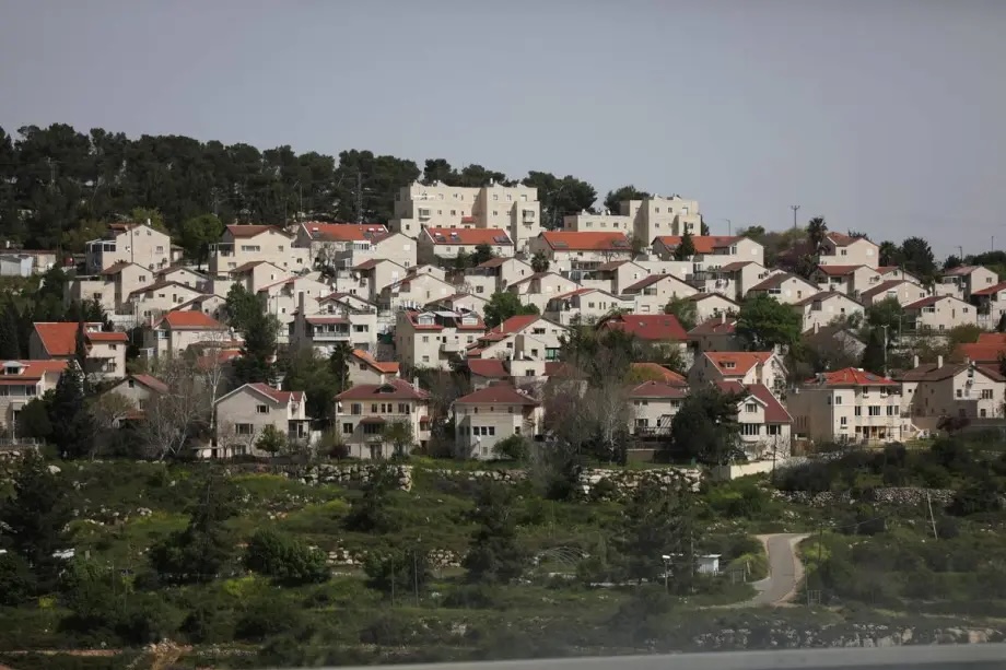 A general view of Efrat Jewish Settlement in Bethlehem, West Bank on March 30, 2024.