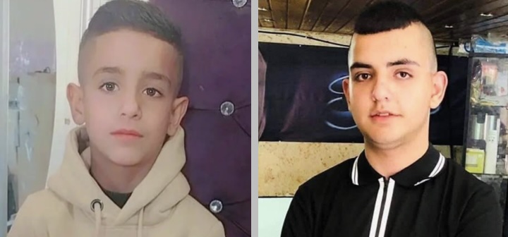 11-year-old Palestinian child, Mohammad Bahjat Al-Hallaq, and 20-year-old Mahdi Ahmad Kmeil, both killed by Israeli forces on Oct. 16, 2025