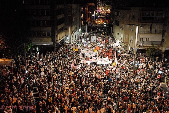 Israeli housing protests in Tel Aviv August 6, 2011