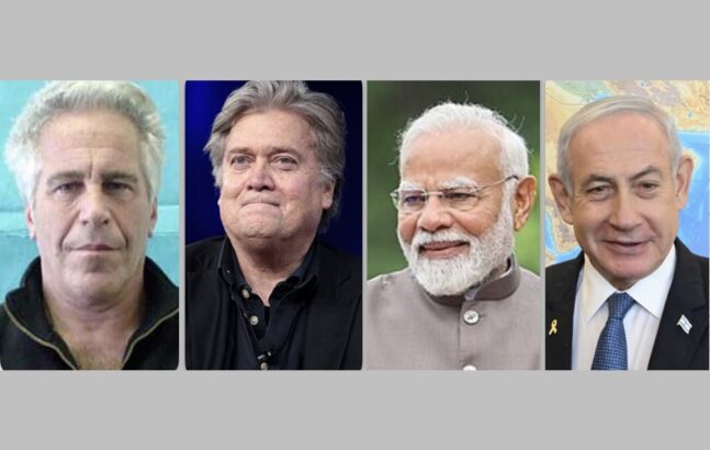 Modi on board: Jeffrey Epstein Pressed Steve Bannon to Meet With Indian PM as Part of “Israel Strategy” Modi on board: Jeffrey Epstein Pressed Steve Bannon to Meet With Indian PM as Part of “Israel Strategy”
