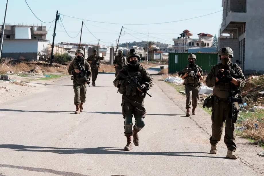Israeli army launches a large-scale attack early in the morning on the city of Tubas in the northern West Bank on November 26, 2025.
