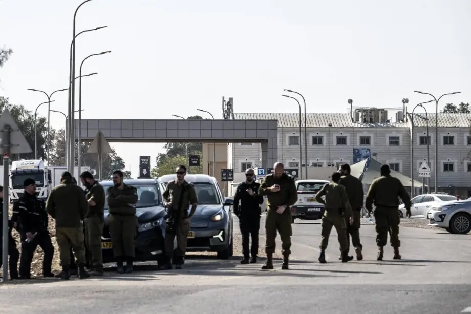 A view of Sde Teiman prison in the Negev desert near the Gaza Strip, in Negev, Israel on January 10, 2025.