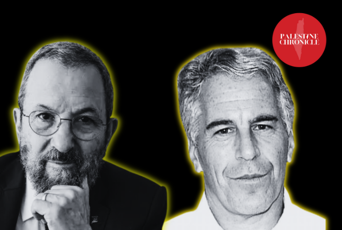 Ehud Barak and Jeffrey Epstein.