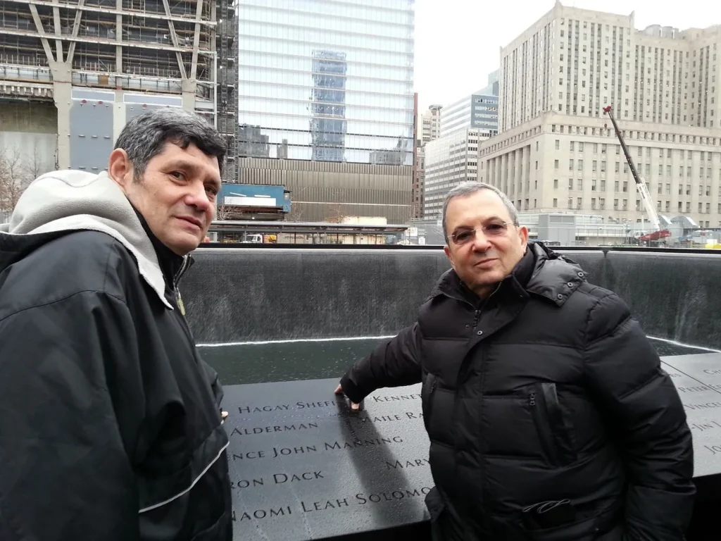 Koren and Barak at the 9/11 Memorial in New York City, no date. Private photo from Barak’s inbox Koren and Barak at the 9/11 Memorial in New York City, no date. Private photo from Barak’s inbox