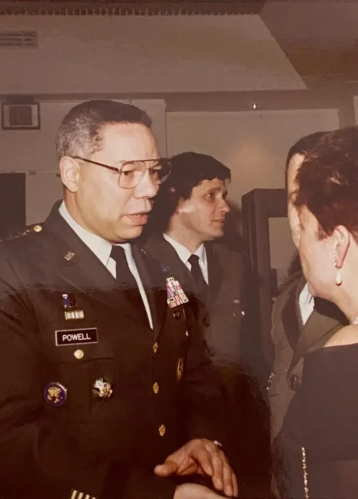 Koren and former Secretary of State Colin Powell, no date. Private photo uploaded to Wikimedia Foundation in 2021. Koren and former Secretary of State Colin Powell, no date. Private photo uploaded to Wikimedia Foundation in 2021.