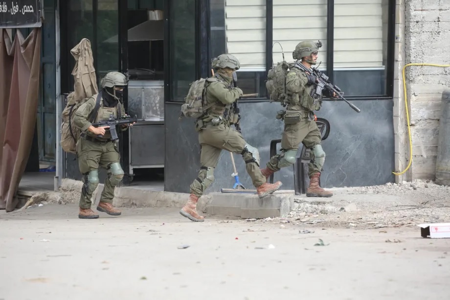 The Israeli army conducts an operation, following a vehicle and knife attack in the city of Beit She’an, in the Kabatiya district of Jenin, West Bank on December 27, 2025.