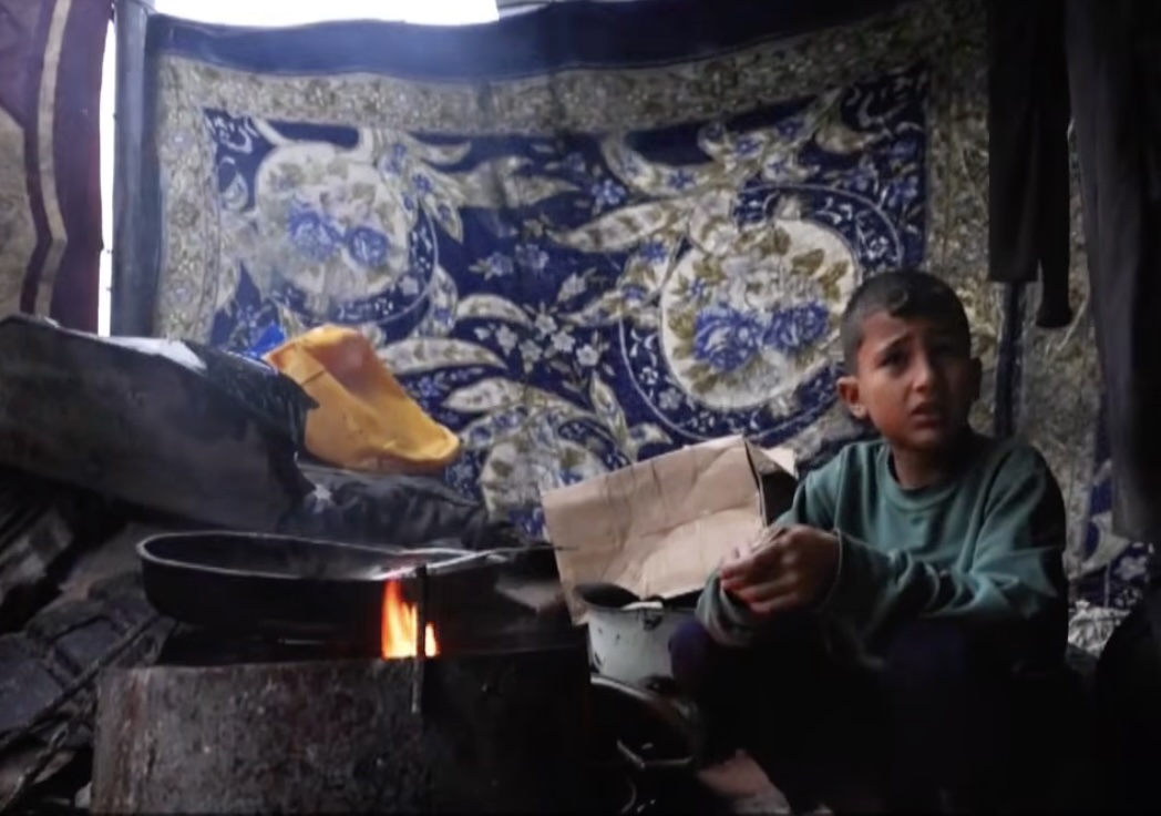 Most of the two million people living in Gaza are sheltering in makeshift tents amid the ruins of Israel's devastating genocide.