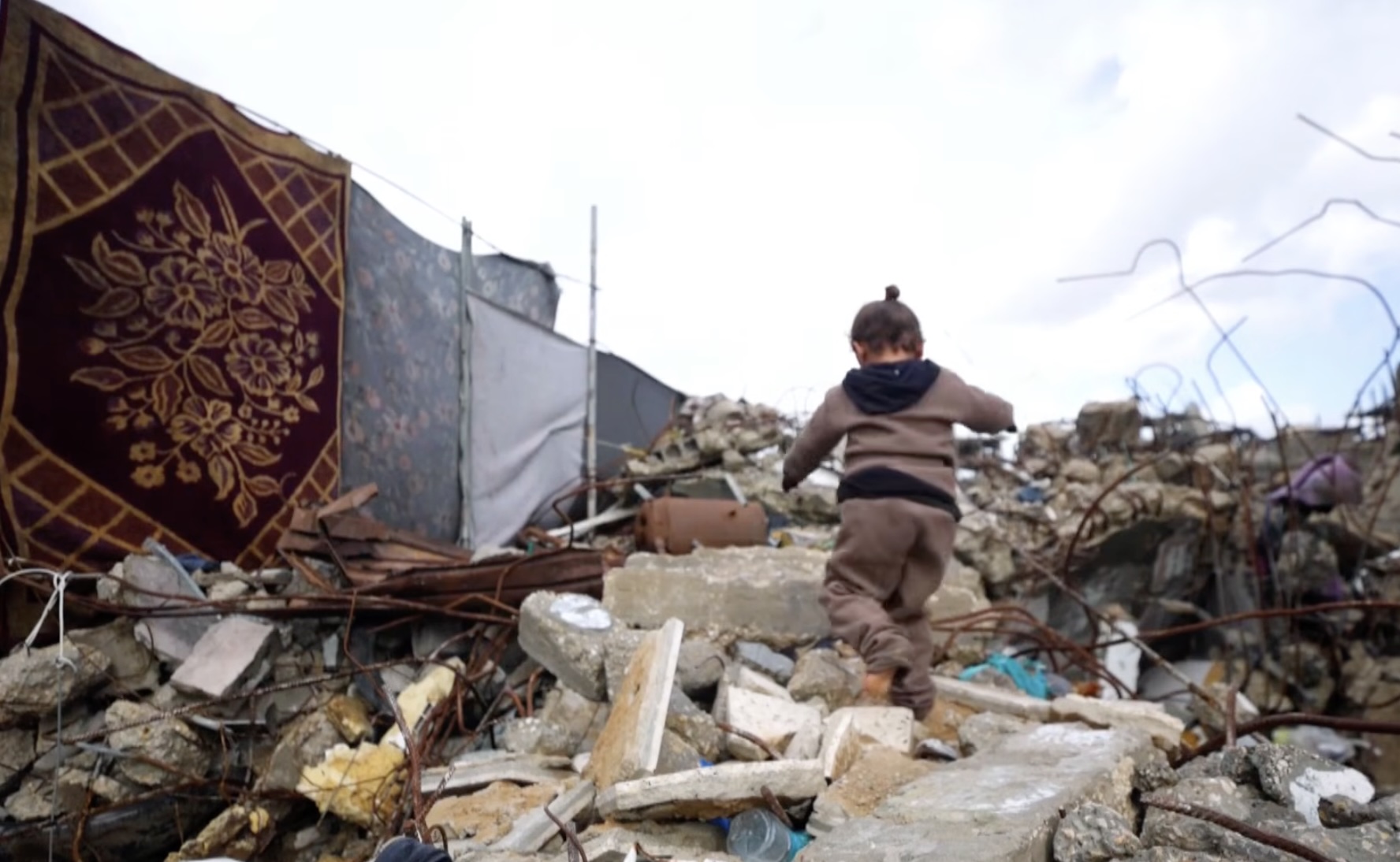 Most of the two million people living in Gaza are sheltering in makeshift tents amid the ruins of Israel's devastating genocide.