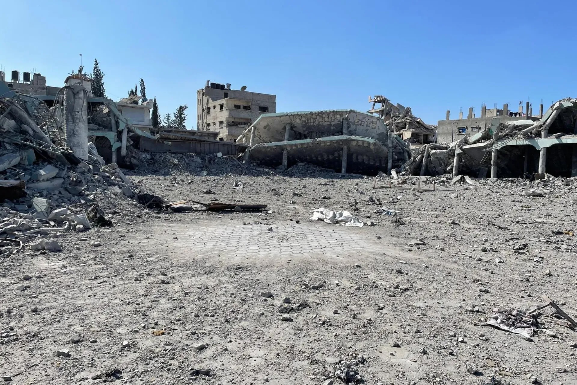 After two years of war, Gaza’s education system is on the brink of collapse. Most of the 658,000 school age children have had limited access to face to face learning for over two academic years. Pictured: one of more than 90 percent of the school and university buildings in Gaza that were damaged or destroyed during Israel's genocidal war