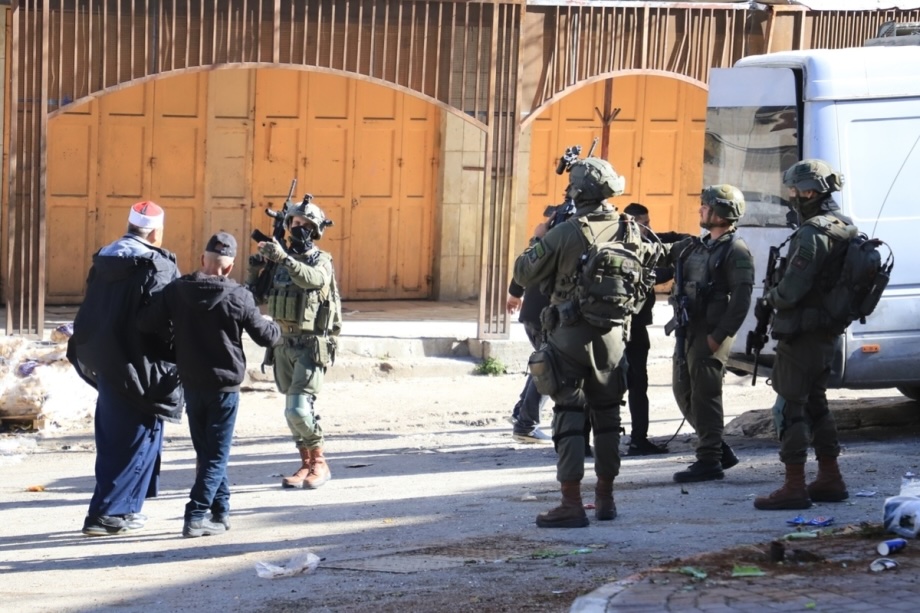 Israeli forces carry out a raid on the city of Hebron, the West Bank on January 31, 2026.