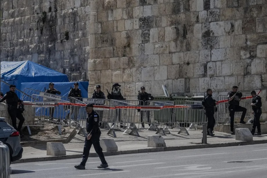 Israeli police take security measures as Israel will not allow Palestinians to perform Friday prayers at Al-Aqsa Mosque during the holy month of Ramadan on March 06, 2026.
