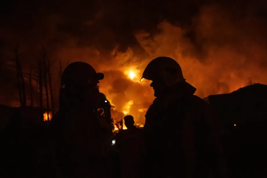 Fire breaks out at the Shahran oil depot after US and Israeli attacks, leaving numerous fuel tankers and vehicles in the area unusable in Tehran, Iran on March 8, 2026.