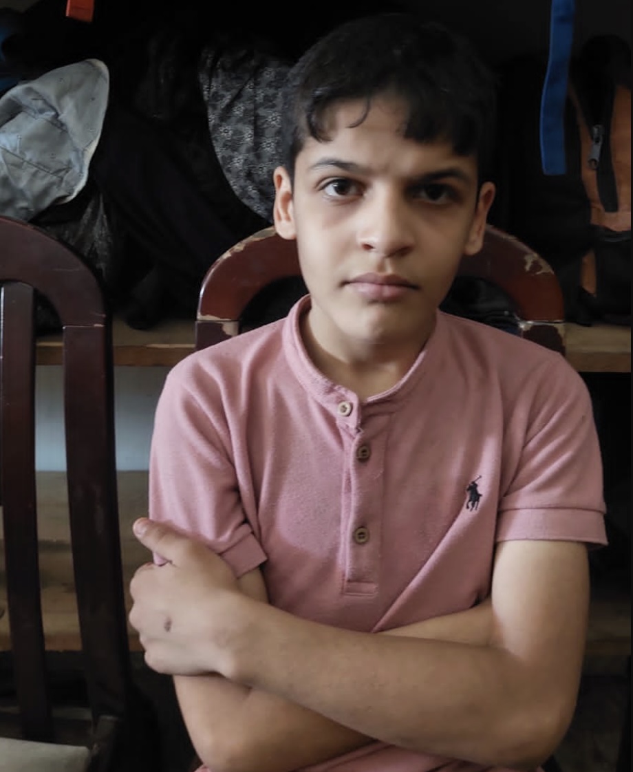The lack of treatment and care for 16-year-old Yahya has made him lose his sense of danger entirely