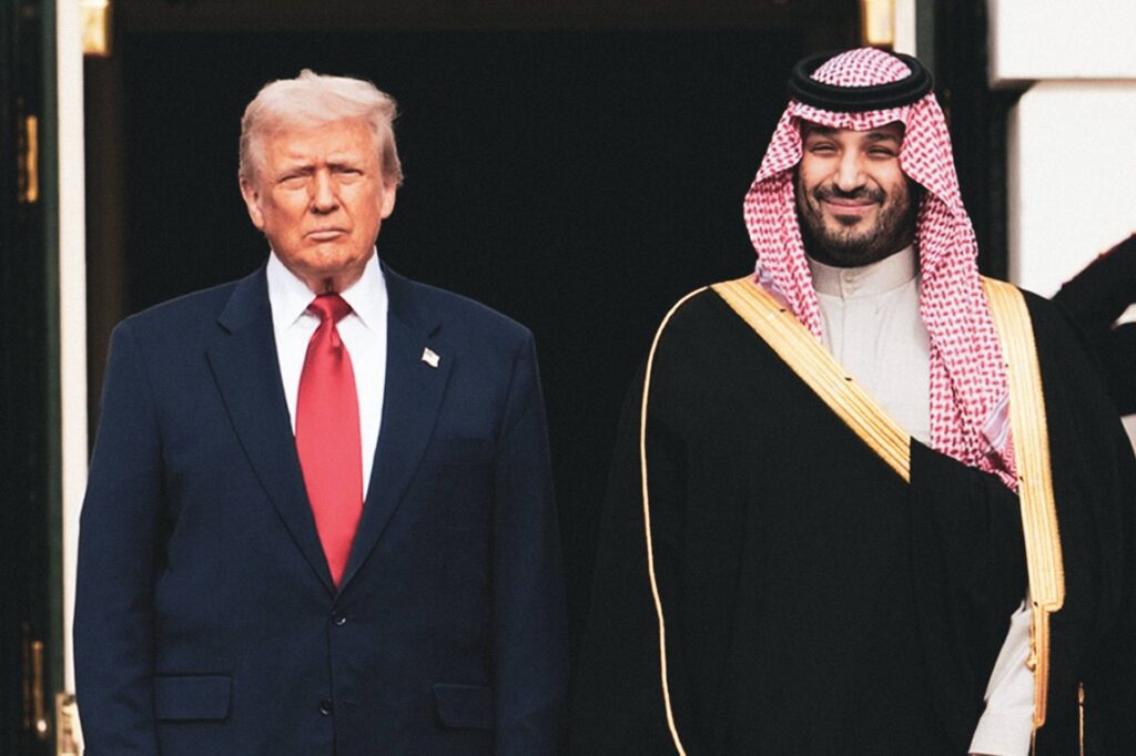 President Donald Trump with Saudi Arabian Crown Prince Mohammed bin Salman on his visit to the White House, November 18th, 2025.