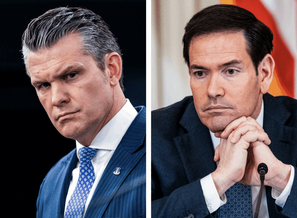 Defense Secretary Pete Hegseth, Secretary of State Marco Rubio 