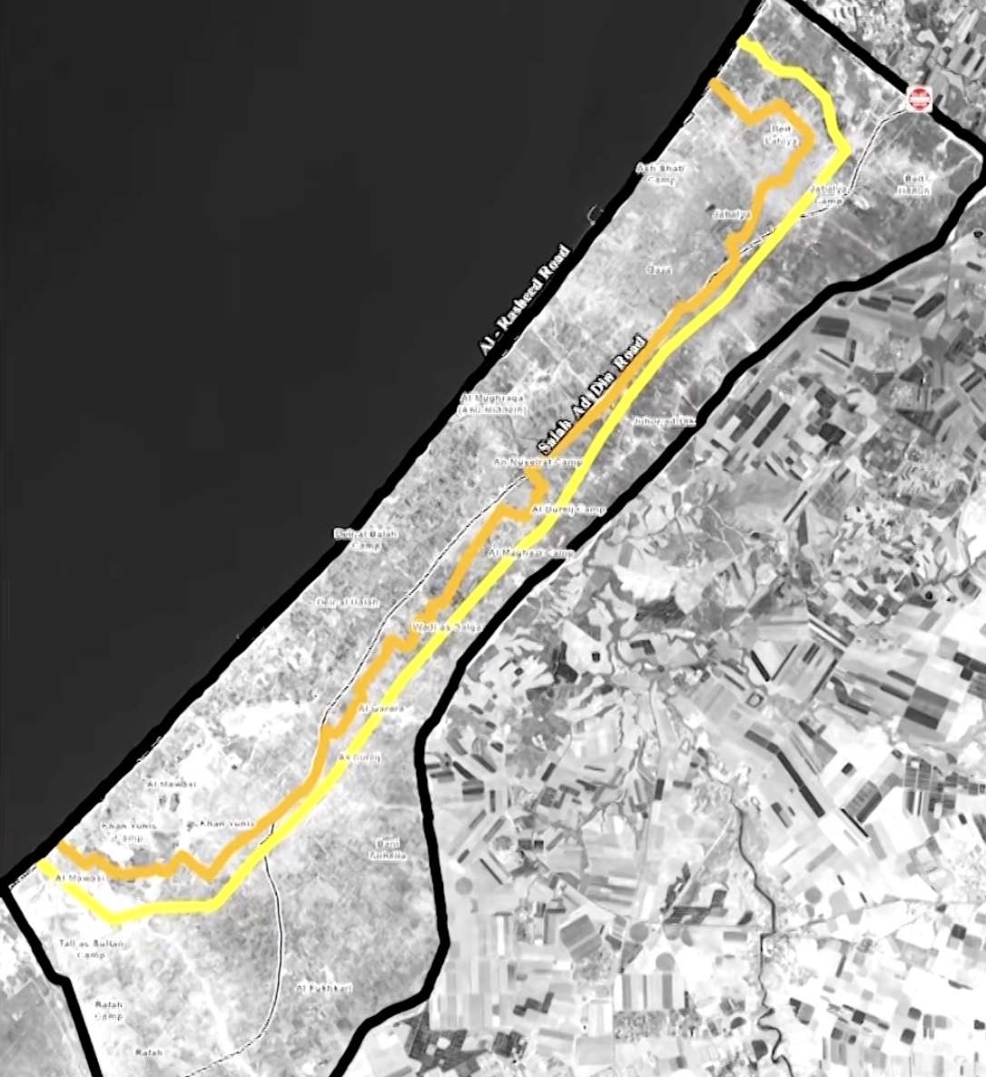 Map of Israel's new Orange Line, obtained by Reuters