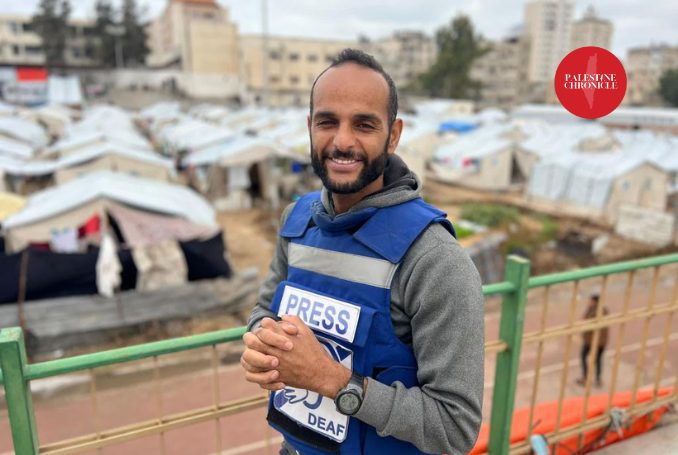 Deaf journalist Mahmoud Abu Nammous brings Gaza's pain to the world.