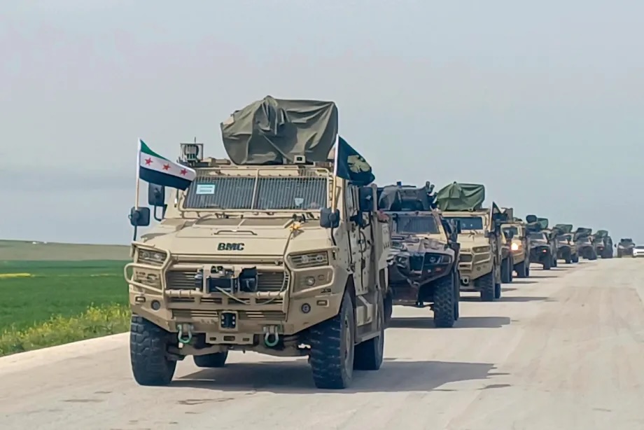Qasrak Air Base comes under the control of the Syrian army following the withdrawal of US forces from the area, in Hasakah, Syria, on April 16, 2026.