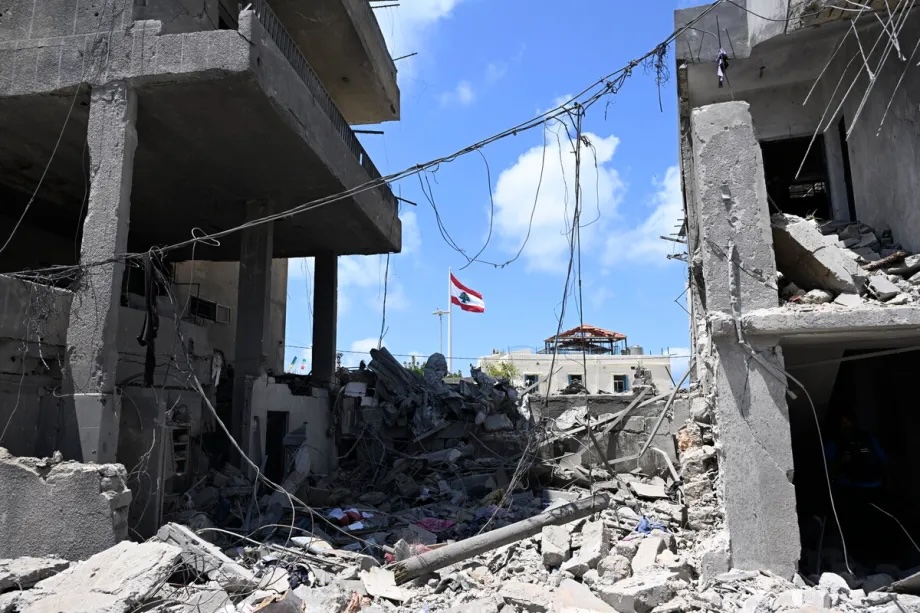 Buildings and structures suffer extensive damage after strikes carried out during the second day of Eid al-Adha, in the city of Tyre, southern Lebanon, on May 29, 2026.