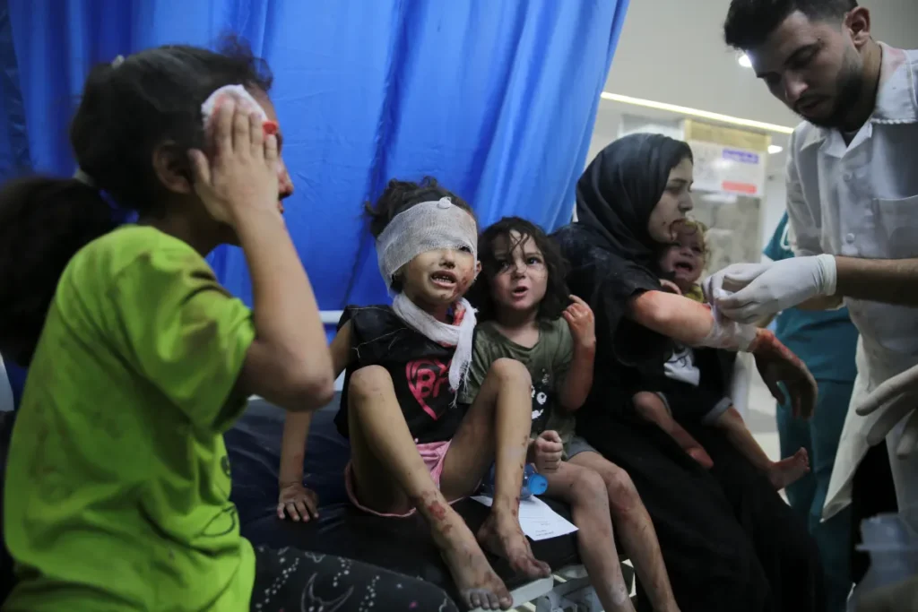 Wounded children 