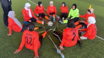 As World Cup kicks off, Gaza amputee girls chase football dreams