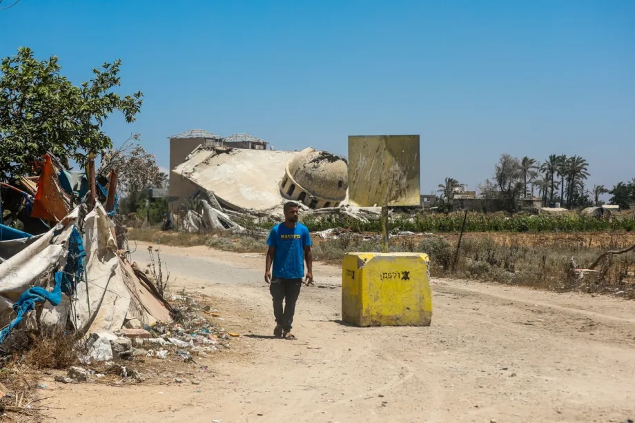 The Israeli army gradually expands the “Yellow Line” zone in the central Gaza Strip, July 21, 2026.