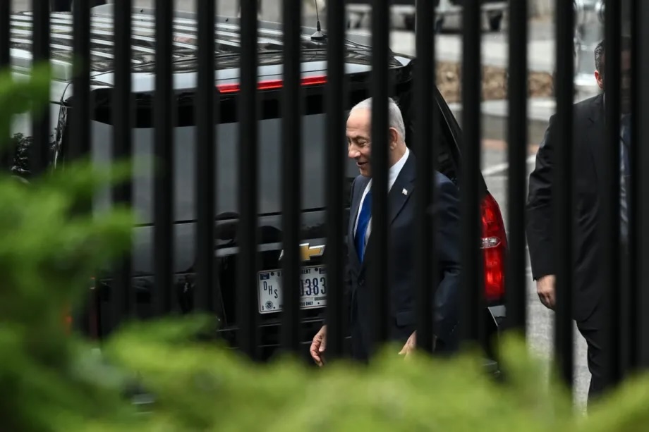 Israeli Prime Minister Benjamin Netanyahu arrives at the White House for a meeting with U.S. President Donald Trump in Washington, D.C., on July 28, 2026.