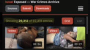Archive of Israeli War Crimes Contains Over 64,000 Videos