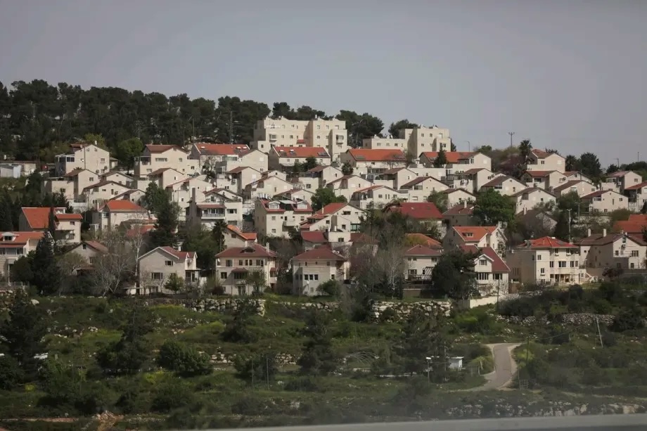 A general view of Efrat Jewish Settlement in Bethlehem, West Bank on March 30, 2024.