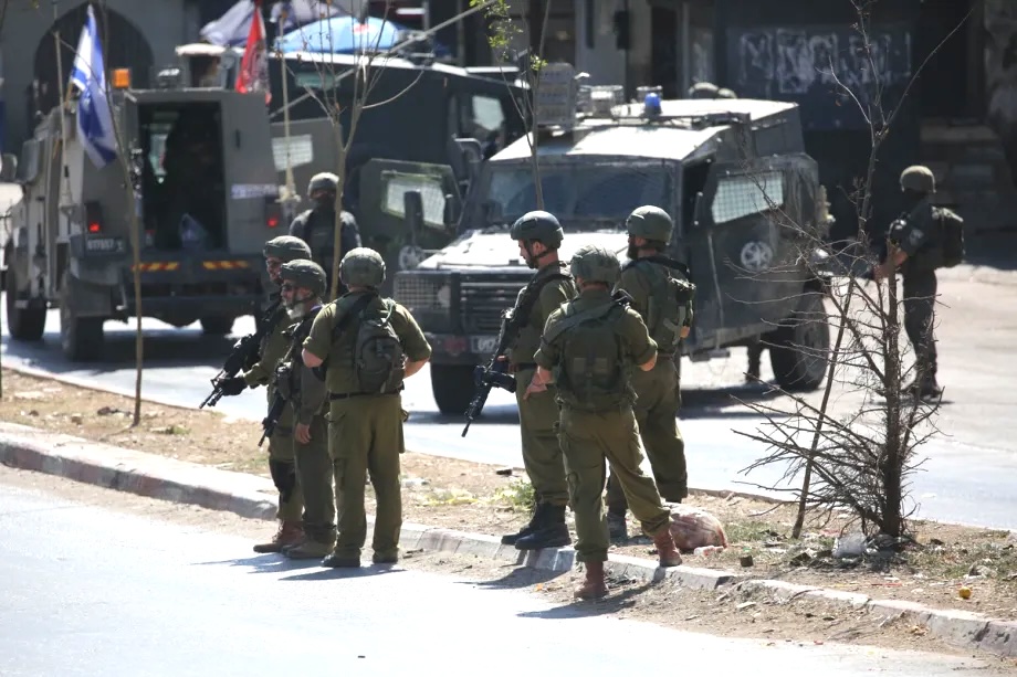 Israeli forces raid the Balata Camp, closing entrances and exits and restricting the movement of residents, as three Palestinians are injured and at least six people are detained during the raids in Nablus, in the northern West Bank, Palestine, on August 20, 2026.