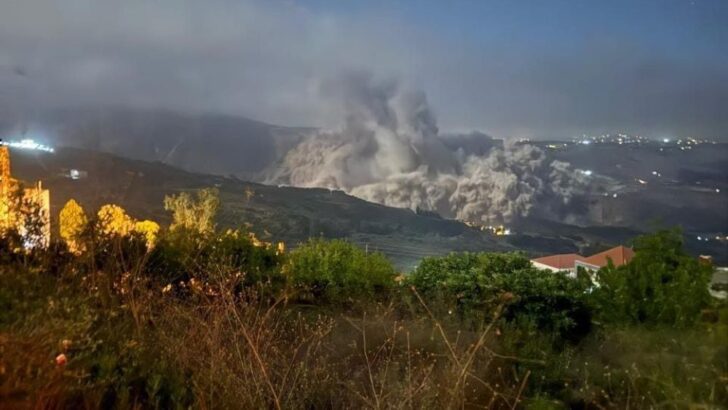 Israeli army detonates 700 tons of explosives near Lebanon’s historic Beaufort Castle Israeli army detonates 700 tons of explosives near Lebanon’s historic Beaufort Castle