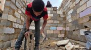 ‘They destroy, we build’: Gazans rebuild their homes out of mud and rubble