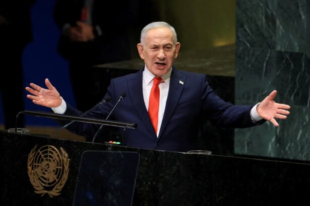 Netanyahu calls Israel’s war in Gaza ‘opposite of genocide’ in UN speech to near-empty hall
