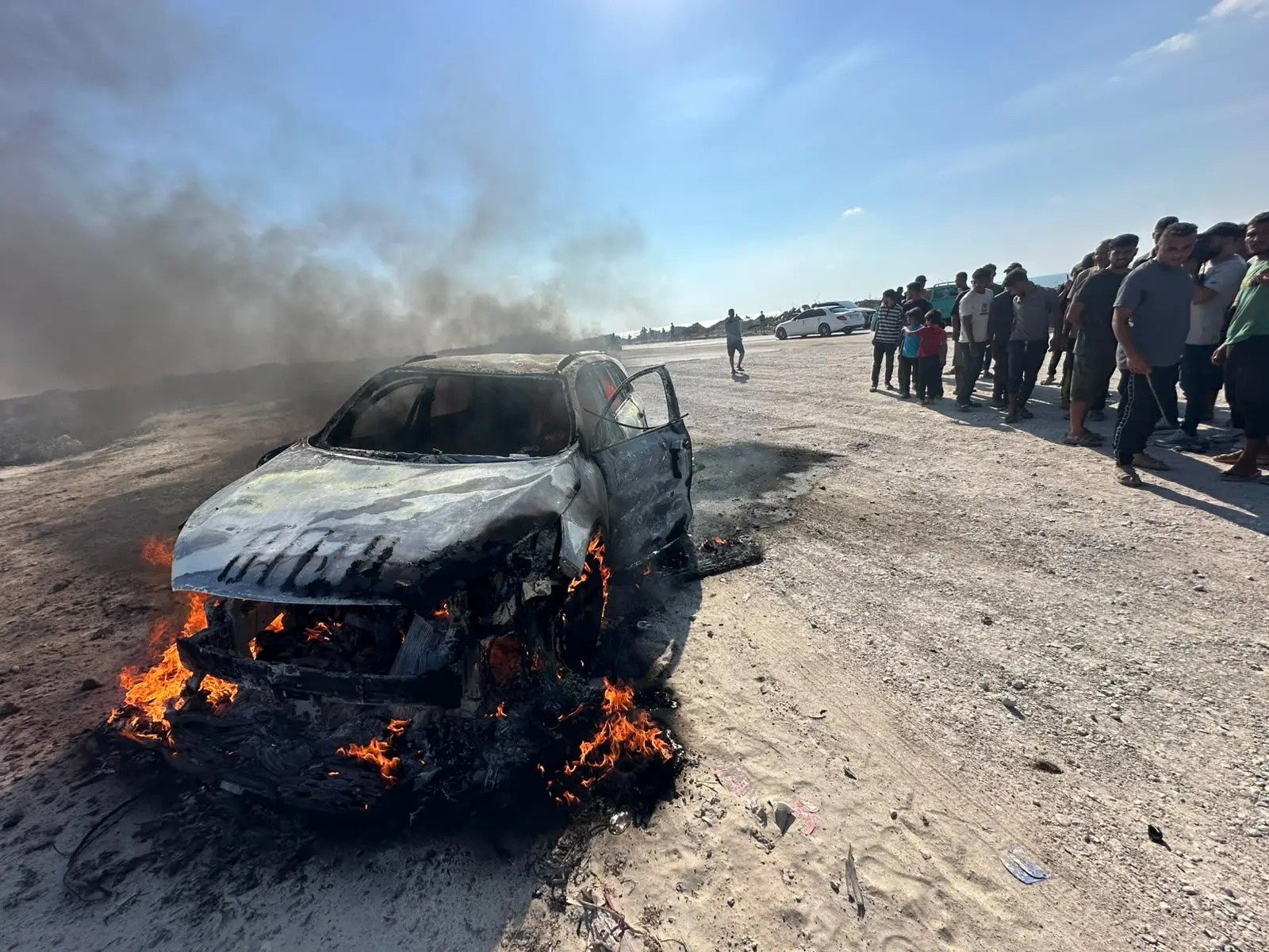Israeli strike hits vehicle carrying body for burial in Gaza