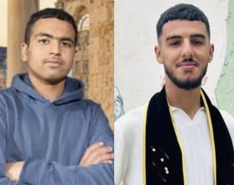 Khalil Rasem Abu Alia, 16, and Omar Mohammad Naji Al-Naasan, 19, both killed by Israeli forces on September 2, 2026 in the West Bank
