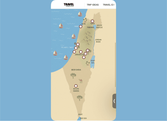 Israel map in LA Times ad includes all land from the river to the sea Israel map in LA Times ad includes all land from the river to the sea